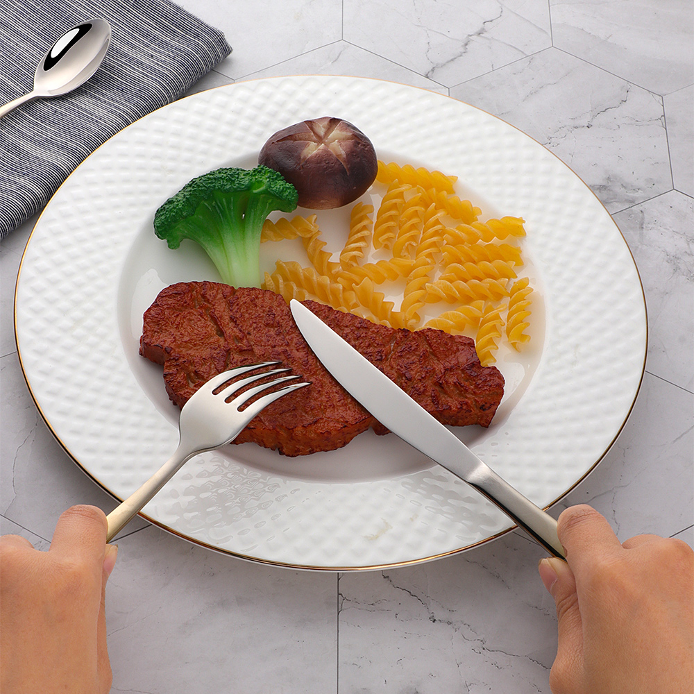 Rainbow Flatware Set Gold Cutl - Gold Plated Cutlery 评论和价格