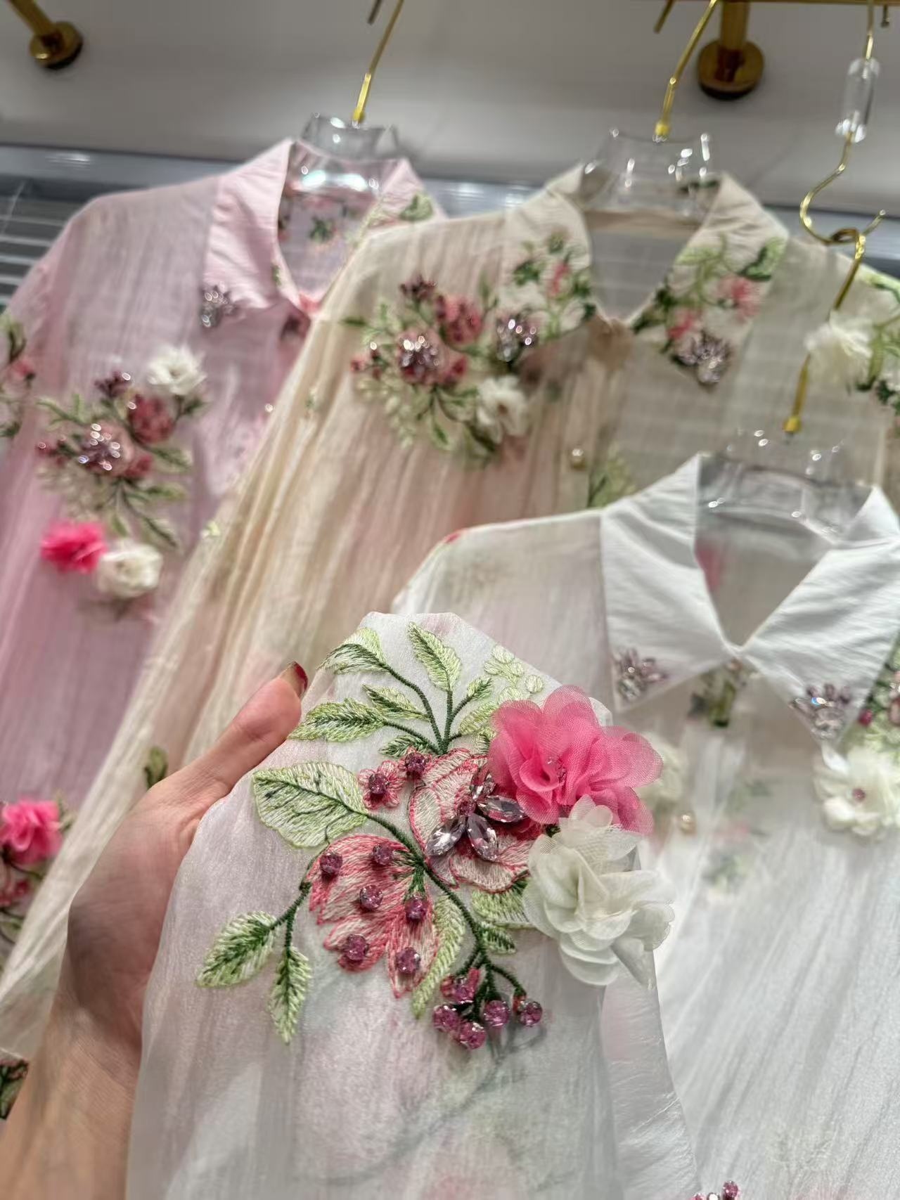 Luxury Style Flowers Embroider - Luxury Lifestyle Women 评论和价格