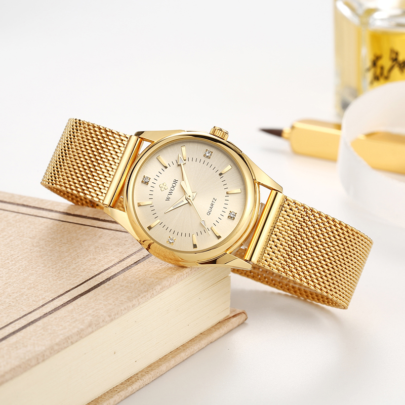 WWOOR Luxury Brand Dress Gold  - Luxury Lifestyle Women 评论和价格